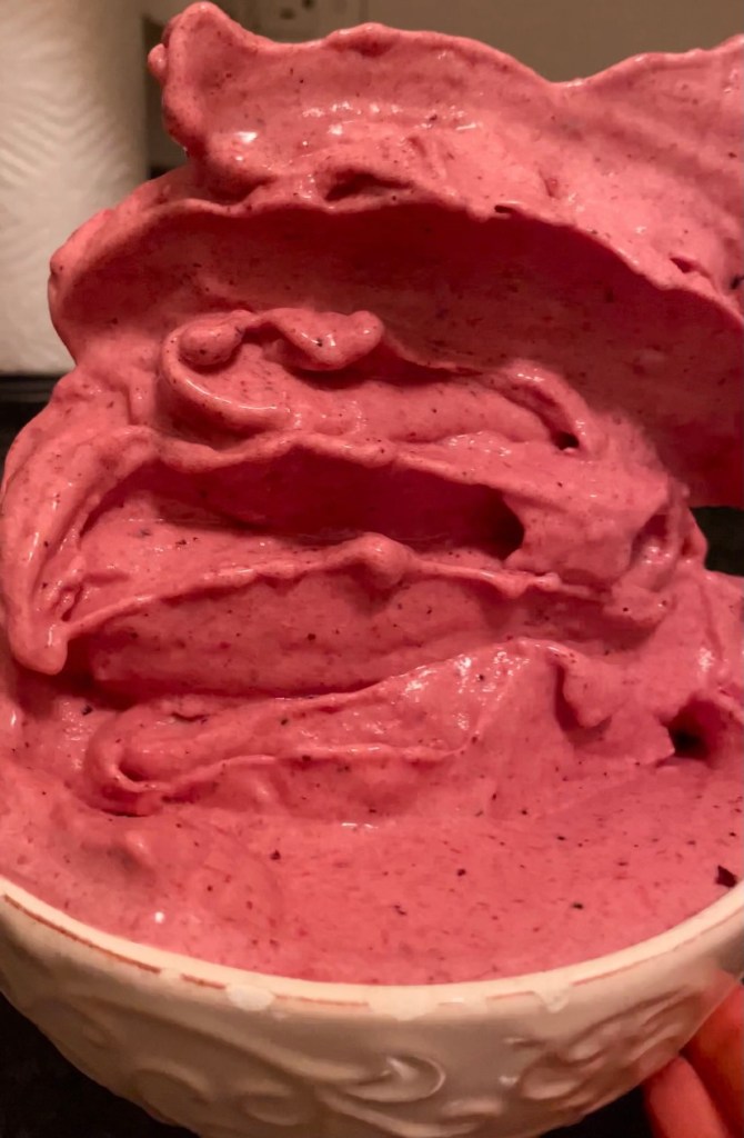 This is the BEST thing I make! An insanely delicious and secretly #healthy #dessert: PINA COLADA ICE CREAM! This dairy free and #paleo treat is made from frozen bananas! Fast and easy, make this tonight! #food #recipe #vegan #glutenfree #keto #summer #icecream