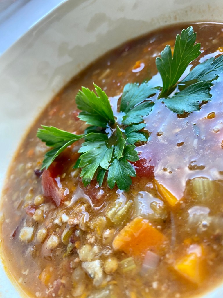 Bacon French Lentil Soup by BeautyBeyondBones #glutenfree #healthyfood #grainfree #paleo #specificcarbohydratediet #food #dinner #edrecovery