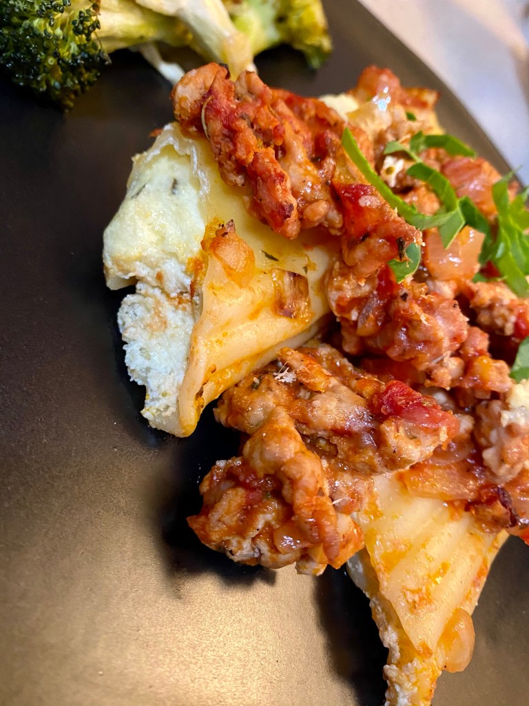 Three Cheese Manicotti by BeautyBeyondBones #food #italianfood #pasta #recipes #cheese #edrecovery
