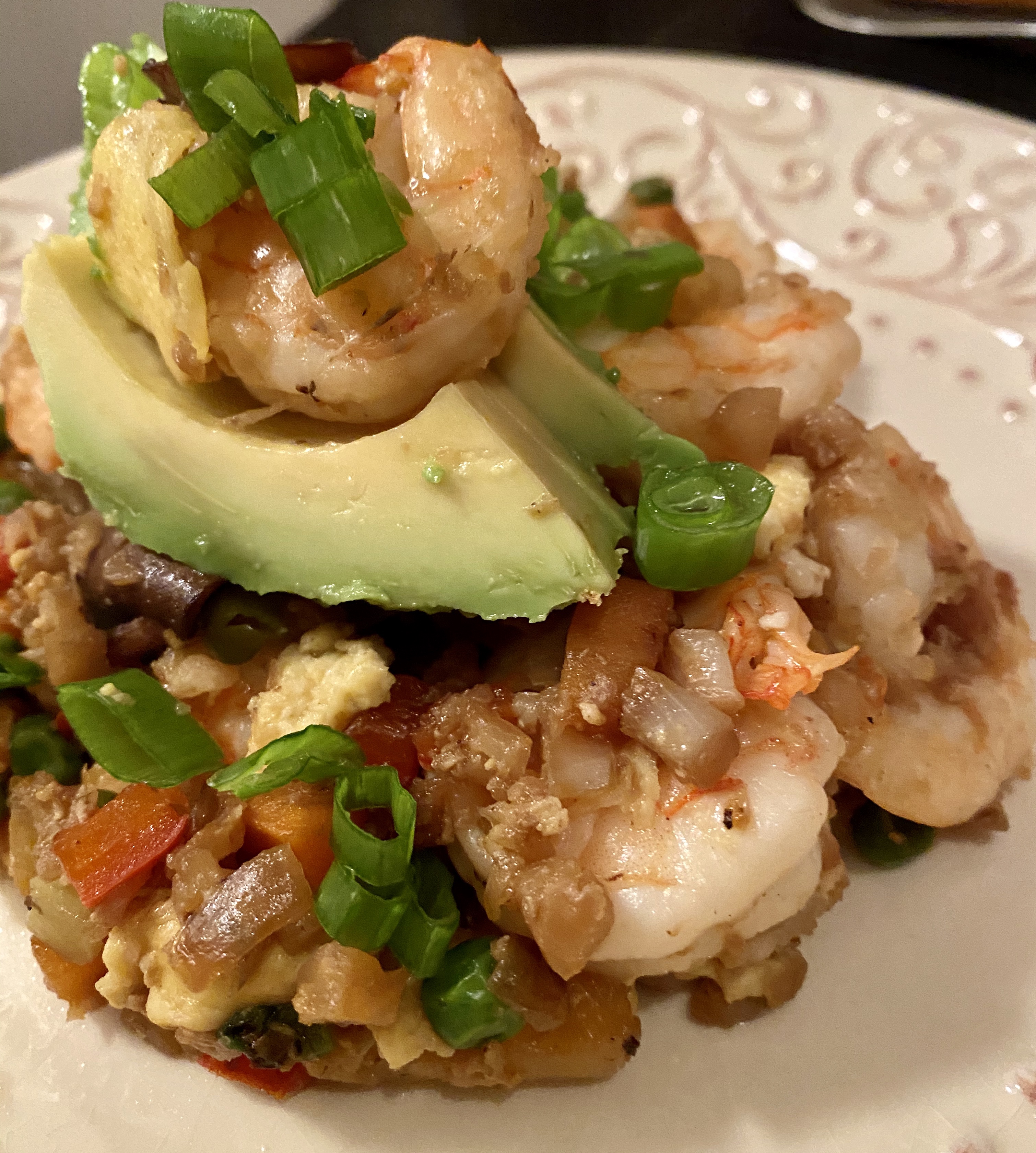 Pineapple Shrimp Fried Rice by BeautyBeyondBones #glutenfree #paleo #cooking #food #grainfree #healthyfood #edrecovery #specificcarbohydratediet #pescatarian