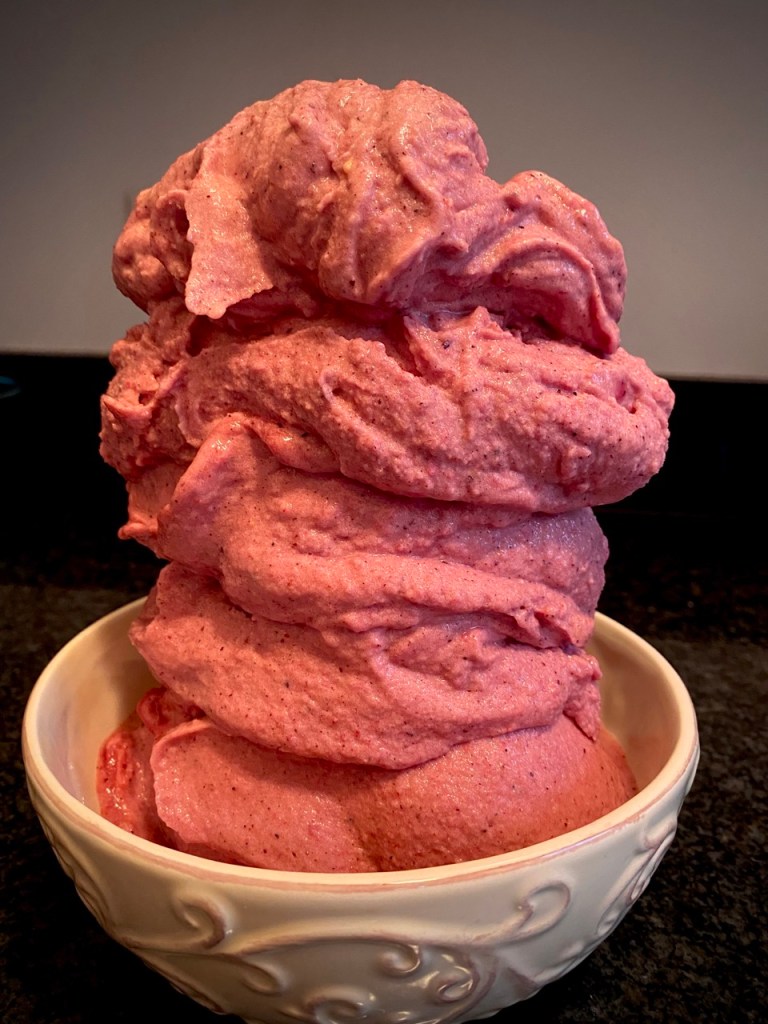 This is my ALL TIME FAVORITE FOOD! Sunshine Ice Cream! Made from frozen bananas, it's hard to believe this decadent treat is HEALTHY! Make this tonight! #dessert #food #recipe #cooking #healthy #healthyfood #yum #sweet #nicecream #summer 