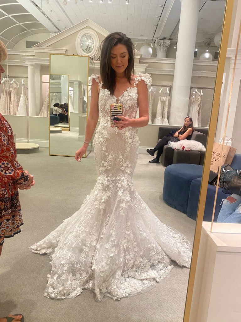 I went to the top bridal boutiques in #NYC. Sharing the wedding dresses I DIDN'T choose! (Don't worry, I'm not showing my fiance!) #bride #bridetobe #wedding #weddingdress #style #fashion #engaged #engagement #kleinfeld
