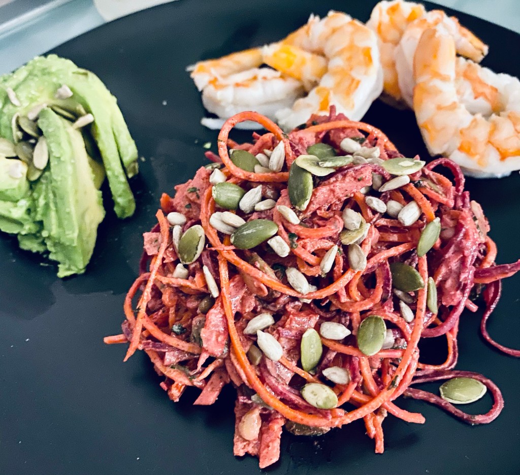 BBQ with Rainbow Salad! by BeautyBeyondBones #glutenfree #grainfree #vegan #paleo #vegetarian #plantbased #healthyfood #food #dinner #edrecovery #yum