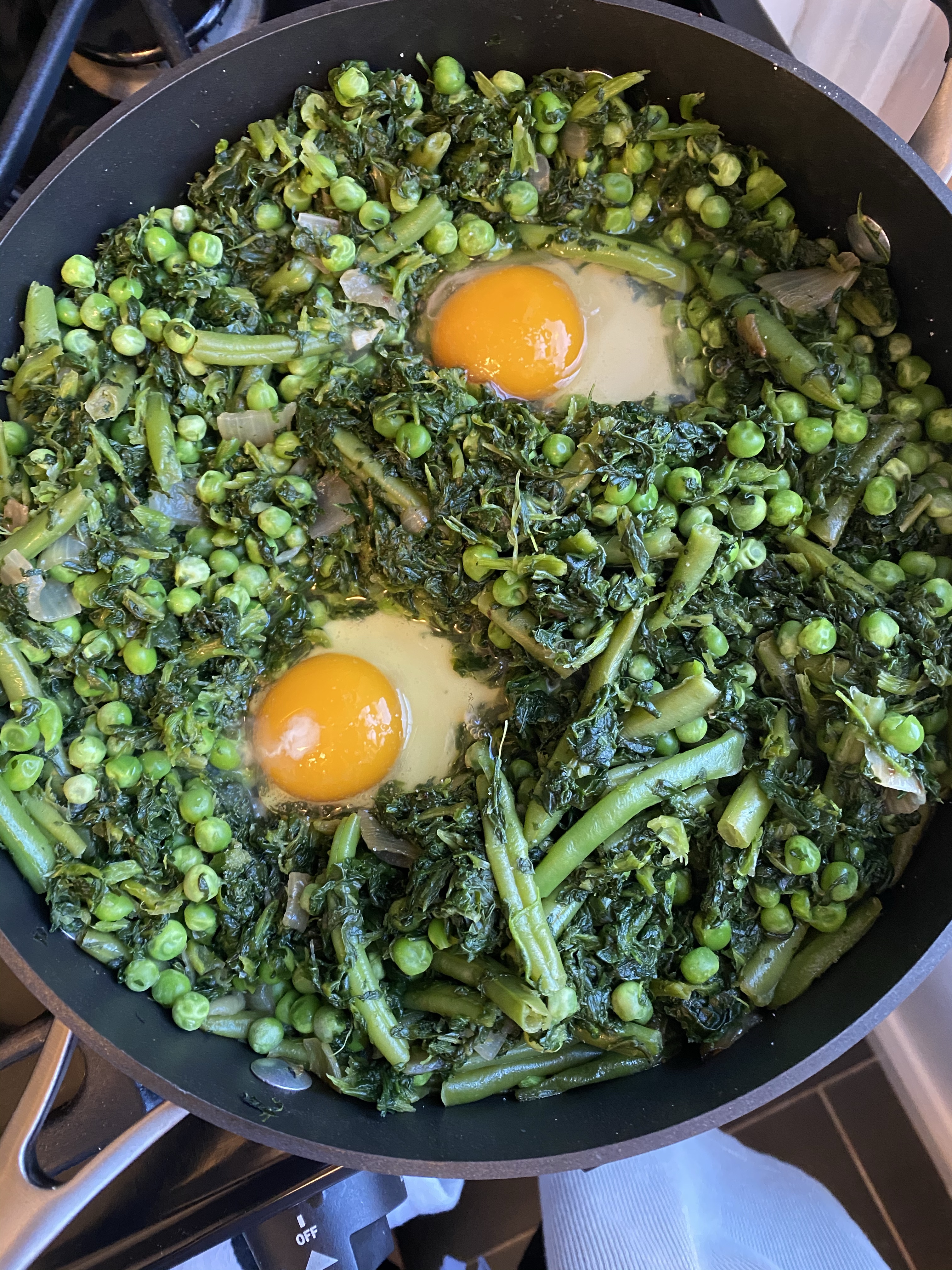 Eggs in a Garden by BeautyBeyondBones #healthyfood #freezermeal #quarantine #vegetarian #glutenfree #paleo #grainfree #edrecovery #eggs #food 