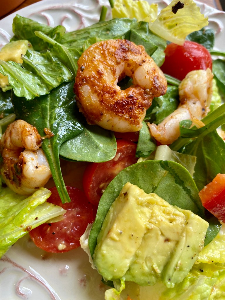 Cajun Shrimp Salad! by BeautyBeyondBones #edrecovery #food #lunch #salad #Healthy #healthyfood #glutenfree #paleo #keto
