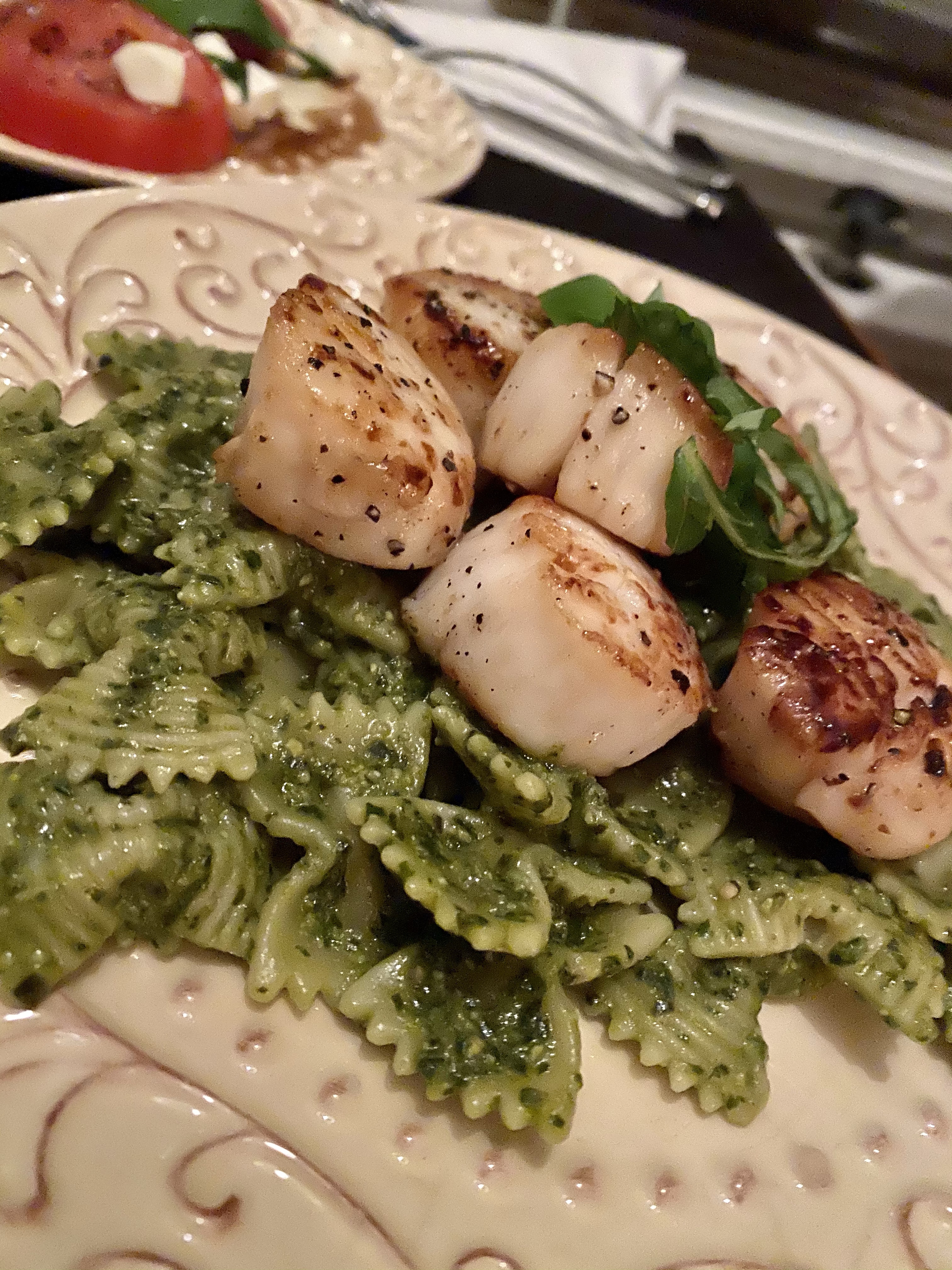 Perfectly Seared Pesto Scallops by BeautyBeyondBones #food #glutenfree #grainfree #italianfood #healthyfood #health #paleo #keto #specificcarbohydratediet #cooking #edrecovery