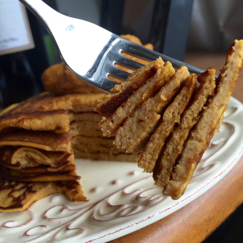 Paleo Pumpkin Pancakes by BeautyBeyondBones #glutenfree #grainfree #paleo #vegetarian #quarantine #food #breakfast #brunch #edrecovery