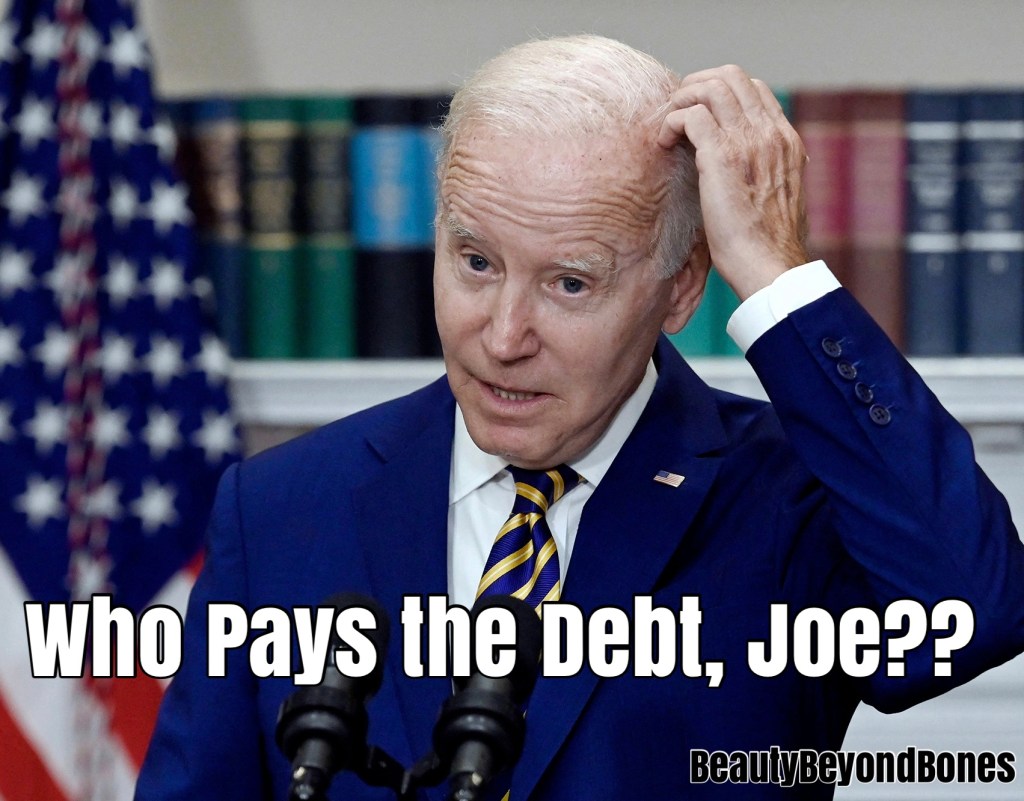 The Student Loan Forgiveness Plan has me seeing red when I think about all the sacrifices people have made to pay off/avoid student debt. ESPECIALLY our veterans. WHO PAYS THE DEBT, JOE?? #politics #studentloanforgiveness #joebiden #biden #republican #faith #catholic #family #respect #studentdebt