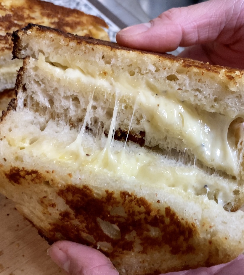 Bacon Tomato Soup with Gourmet Grilled Cheese! By BeautyBeyondBones #comfortfood #healthyfood #bacon #soup #edrecovery #cheese #yum #food 