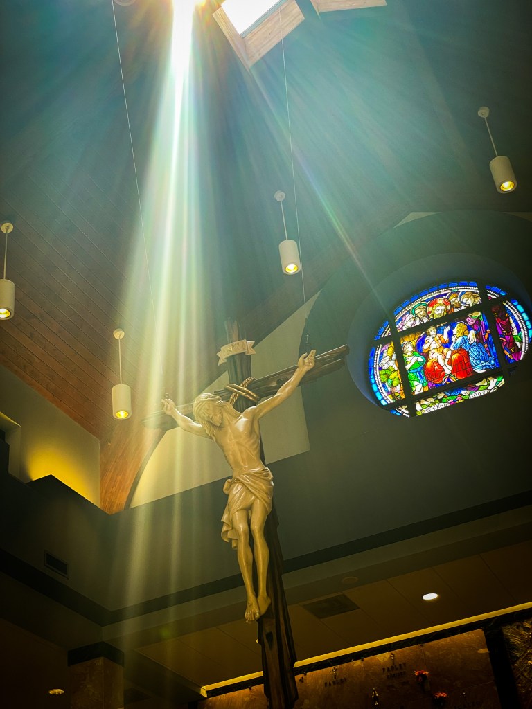 God, is that You? A divinely placed sunbeam served as the perfect reminder of a life-changing practice. #god #jesus #catholic #christianity #church #edrecovery #recovery #faith #life #ldw