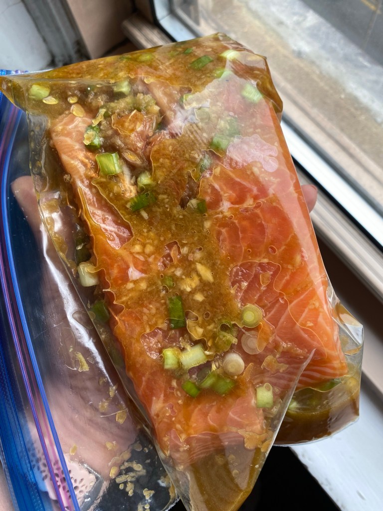 NO MORE BORING SALMON! #Healthy eating doesn't have to be a flavorless bore! My Ginger Citrus #Salmon is brusting with flavor and is the most delicious thing we've eaten in a long time! Enjoy this #glutenfree and #keto dinner tonight! #food #lowcarb #paleo #fish #cooking #healthyfood 