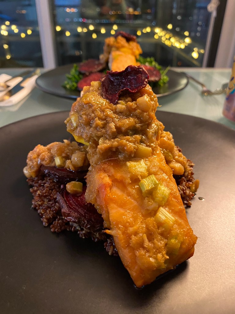 NO MORE BORING SALMON! #Healthy eating doesn't have to be a flavorless bore! My Ginger Citrus #Salmon is brusting with flavor and is the most delicious thing we've eaten in a long time! Enjoy this #glutenfree and #keto dinner tonight! #food #lowcarb #paleo #fish #cooking #healthyfood 