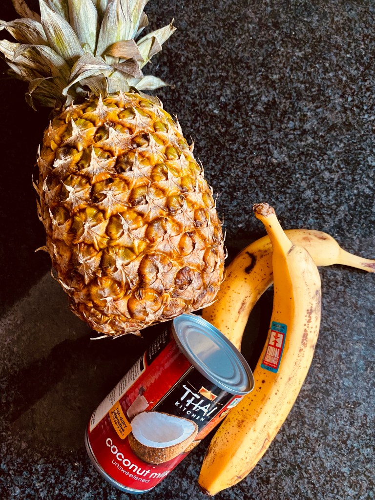 This is the BEST thing I make! An insanely delicious and secretly #healthy #dessert: PINA COLADA ICE CREAM! This dairy free and #paleo treat is made from frozen bananas! Fast and easy, make this tonight! #food #recipe #vegan #glutenfree #keto #summer #icecream