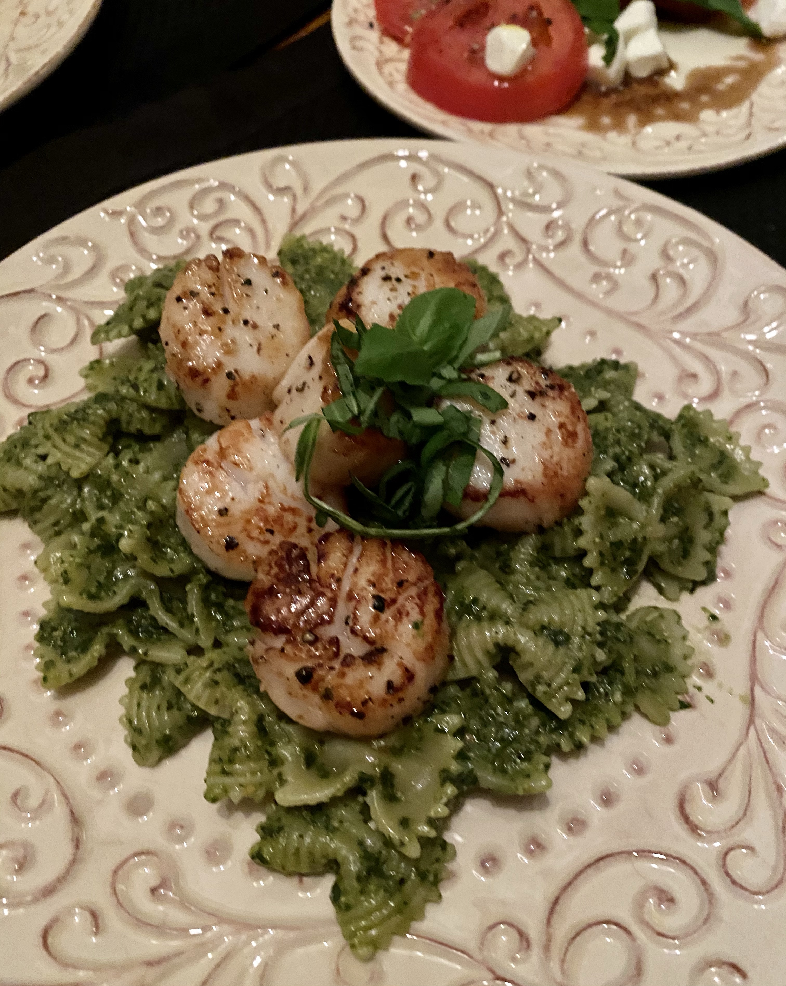 Perfectly Seared Pesto Scallops by BeautyBeyondBones #food #glutenfree #grainfree #italianfood #healthyfood #health #paleo #keto #specificcarbohydratediet #cooking #edrecovery