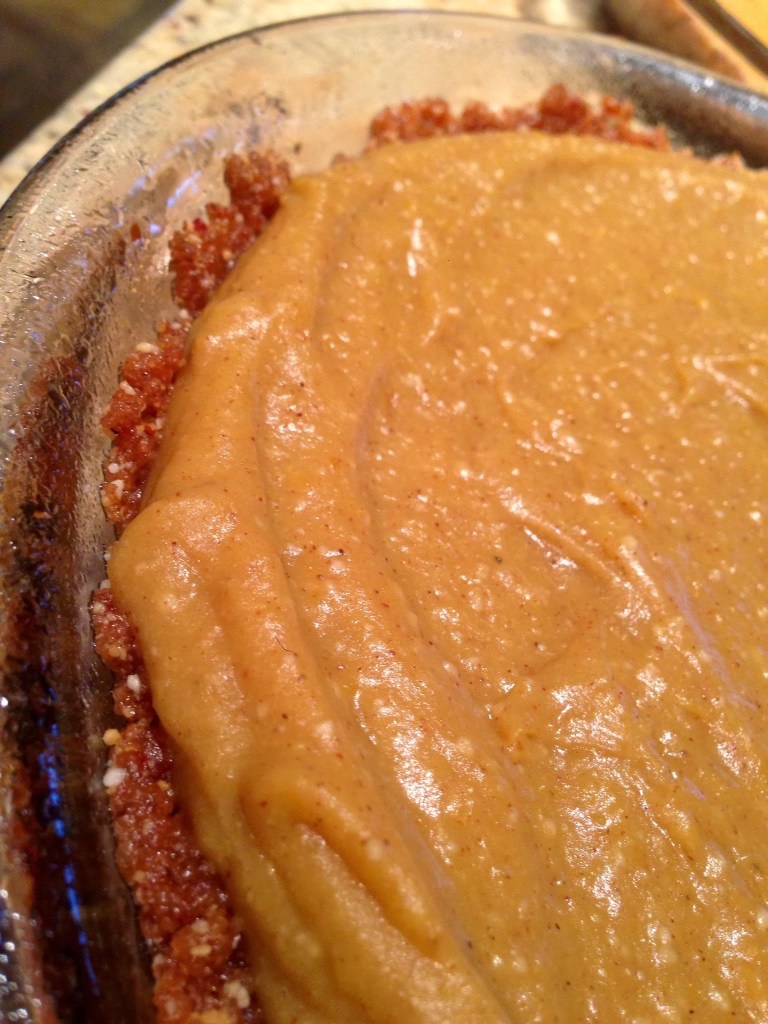 Paleo Pumpkin Pie by BeautyBeyondBones #edrecovery #glutenfree #vegan #food #dessert #thanksgiving #pumpkin