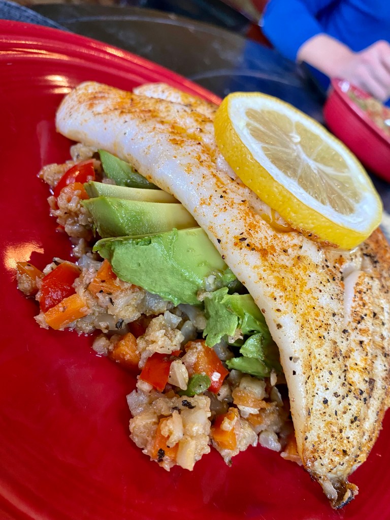 Confetti Cauliflower Rice! by BeautyBeyondBones #glutenfree #paleo #keto #specificcarbohydratediet #edrecovery #lowcarb #healthy #food #dinner #datenight