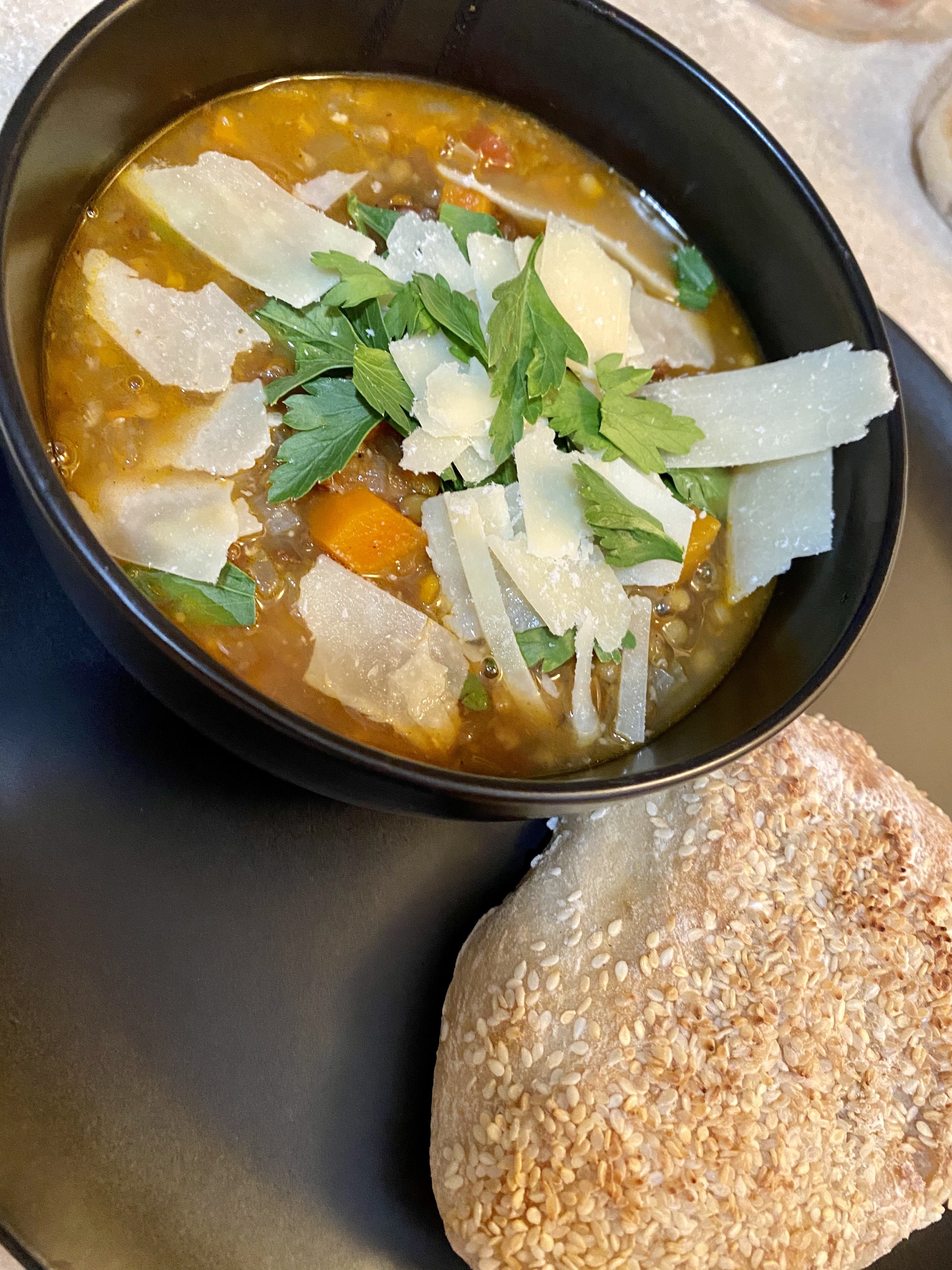 Bacon French Lentil Soup by BeautyBeyondBones #glutenfree #healthyfood #grainfree #paleo #specificcarbohydratediet #food #dinner #edrecovery