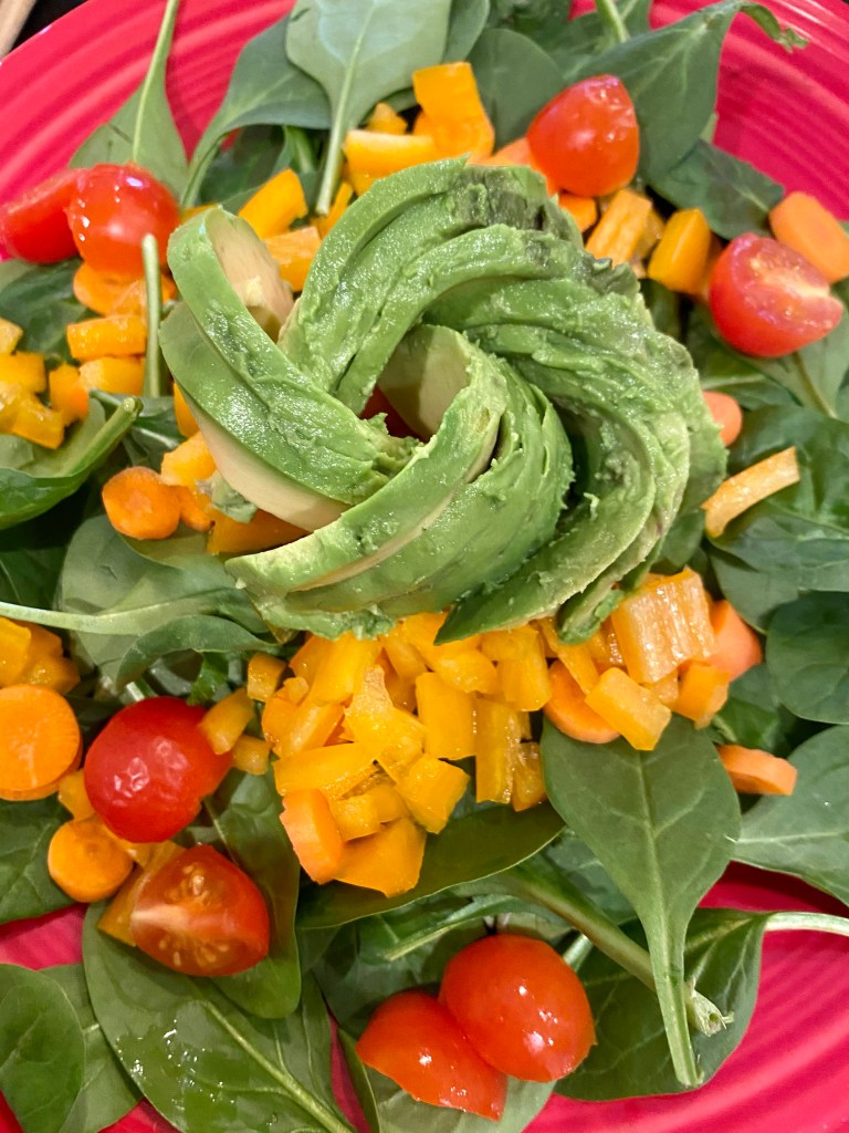 Smoked salmon and avocado salad by BeautyBeyondBones! #food #pescatarian #paleo #keto #family #healthyfood #edrecovery #salad #health #wellness
