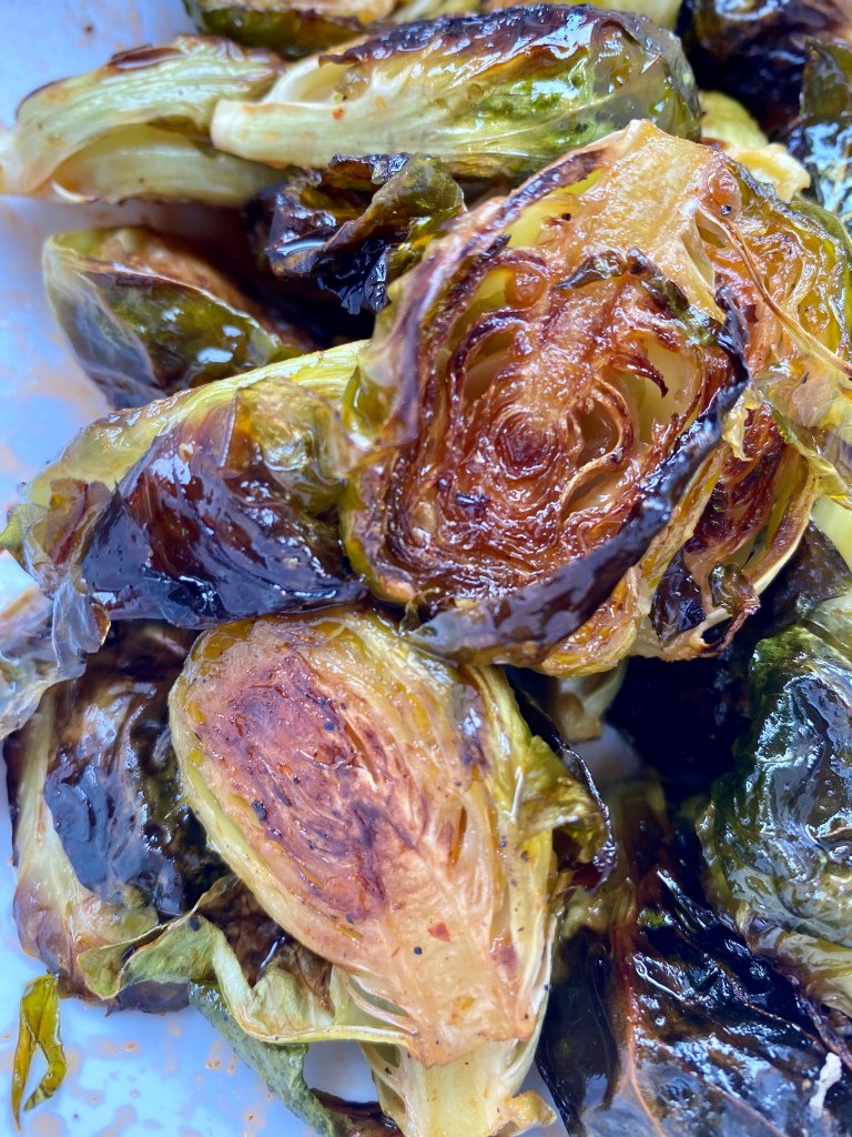 Sriracha Honey Brussels Sprouts by BeautyBeyondBones! #glutenfree #vegetarian #vegan #paleo #keto #healthy #food #edrecovery #dinner