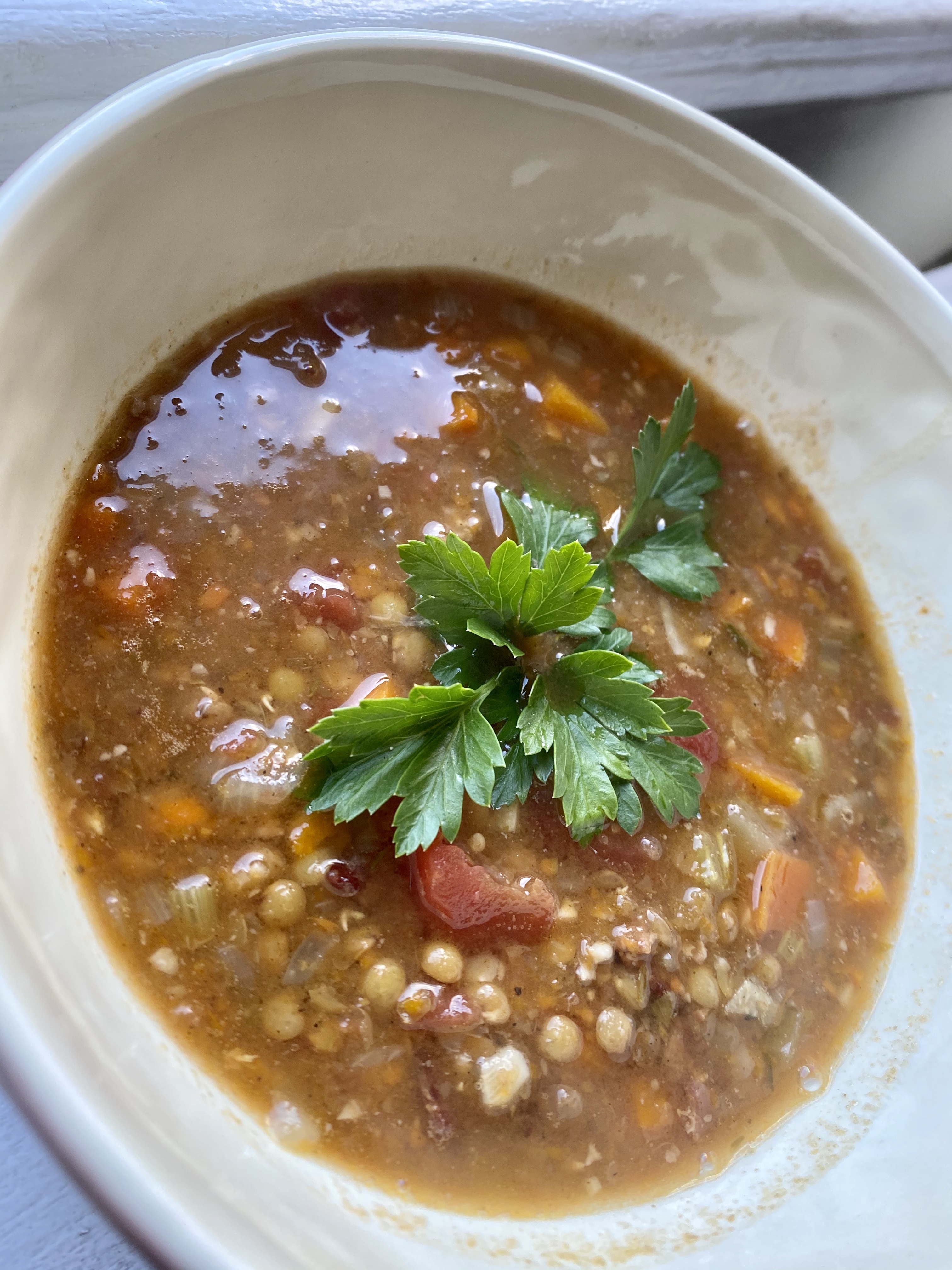 Bacon French Lentil Soup by BeautyBeyondBones #glutenfree #healthyfood #grainfree #paleo #specificcarbohydratediet #food #dinner #edrecovery