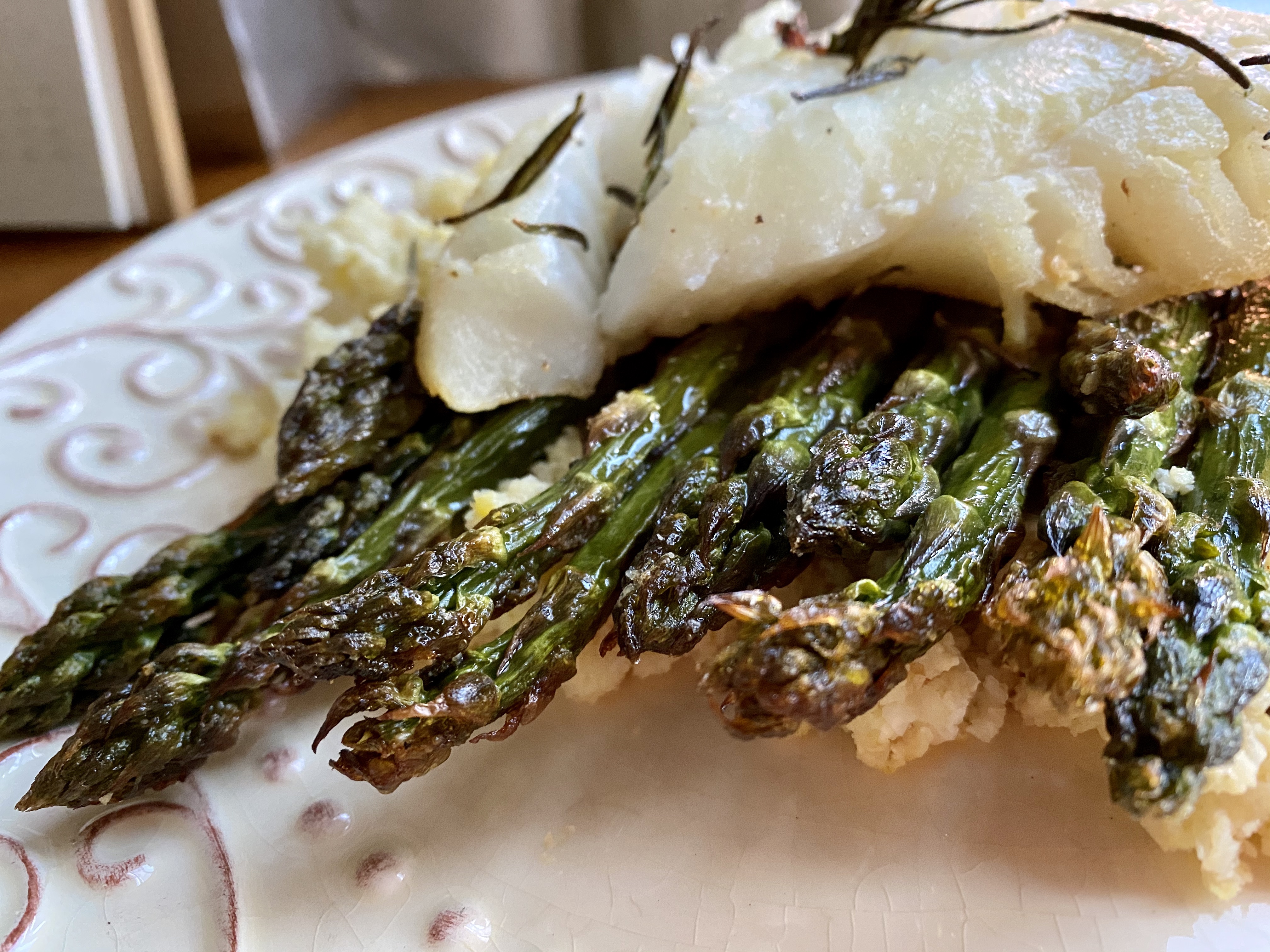 Rosemary Cod with Cauliflower Rice by BeautyBeyondBones! #grainfree #glutenfree #pescatarian #paleo #specificcarbohydratediet #food #edrecovery #healthyfood