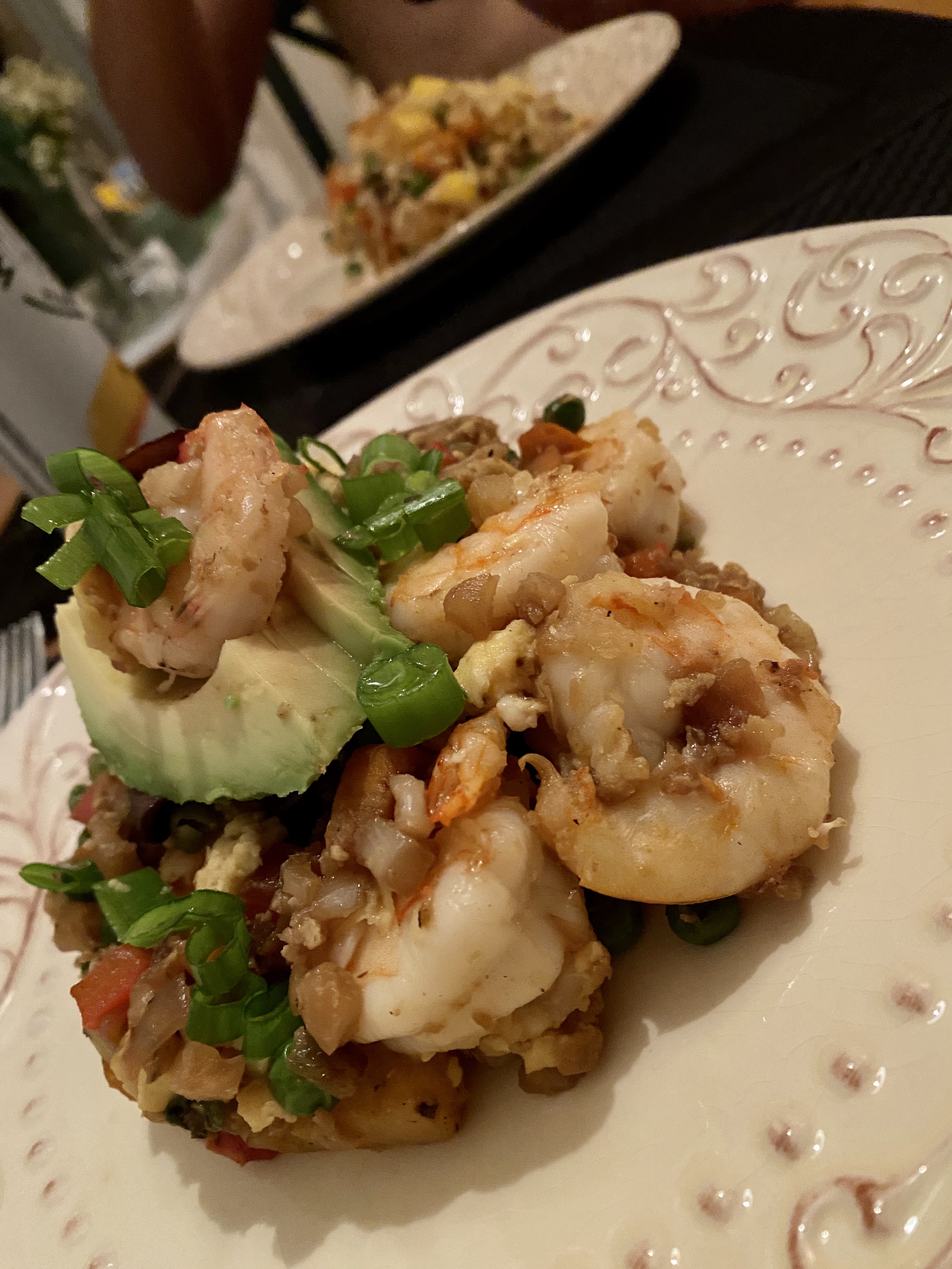 Pineapple Shrimp Fried Rice by BeautyBeyondBones #glutenfree #paleo #cooking #food #grainfree #healthyfood #edrecovery #specificcarbohydratediet #pescatarian