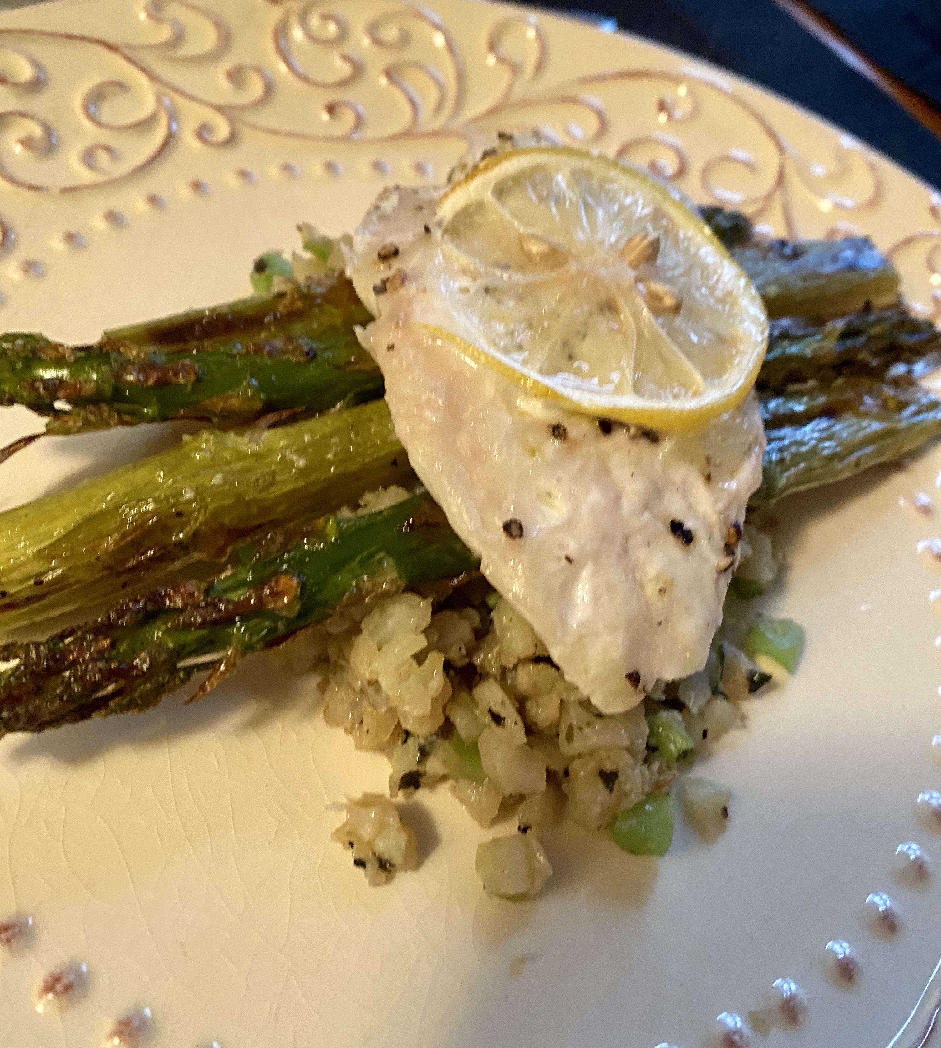 White wine sea bass by BeautyBeyondBones #glutenfree #paleo #grainfree #specificcarbohydratediet #scd #edrecovery #food #dinner #pescatarian