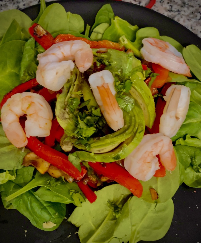 Shrimp and Veggie Quesadillas by BeautyBeyondBones #food #glutenfree #keto #paleo #mexicanfood #healthyfood #healthy #avocado #edrecovery