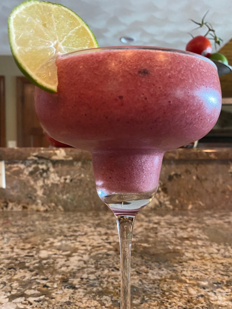 Nothing says #SUMMER like a refreshing FROZEN #COCKTAIL! And I'm sharing my three favorite ones! A Strawberry #Margarita, Tropical Daiquiri, and Ice Cream Grasshopper! They're a hit for any party! #recipe #bbq #recipe #cocktailrecipe #alcohol #drinks #blenderrecipe 