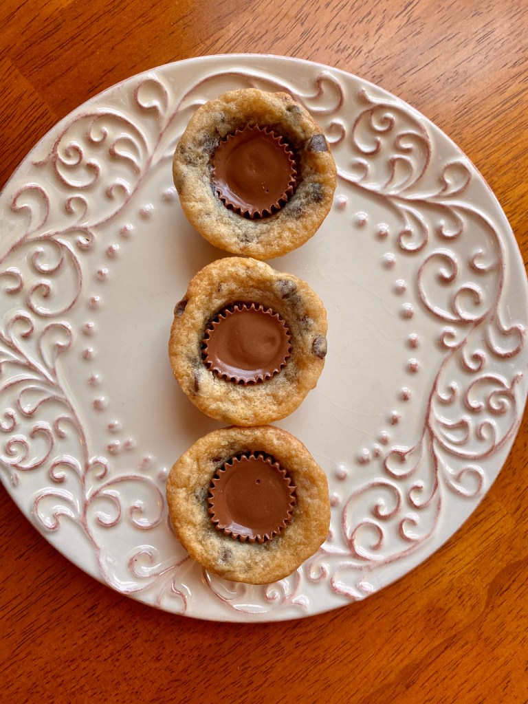 Peanut Butter Cup Cookies by BeautyBeyondBones #dessert #chocolate #peanutbutter #sweets #yum #reeces #edrecovery #food