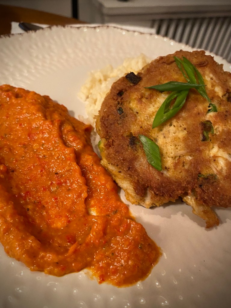 Gluten free crab cakes! Now that is music to my ears! These delicacies are protein packed and bursting with flavor! Make these tonight! #glutenfree #keto #lowcarb #paleo #healthyfood #dinner #food #recipe #grainfree #specificcarbohydratediet 